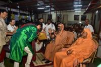H.H. Swamiji felicitating Artistes